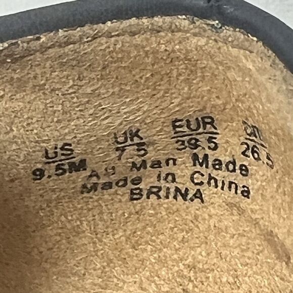 Naturalizer Womens 9.5M Comfort Casual Blue/Gray Faux Leather Slip On Wedge Shoe - Picture 10 of 11